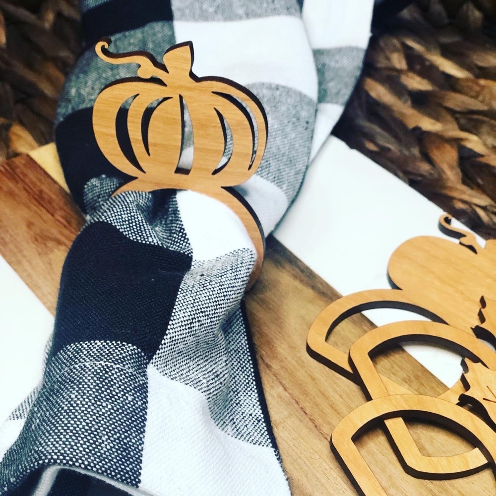 Fall Wood Napkin Rings